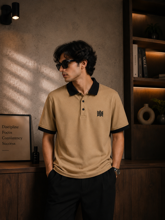 Premium Contrast Collar Polo T-Shirt