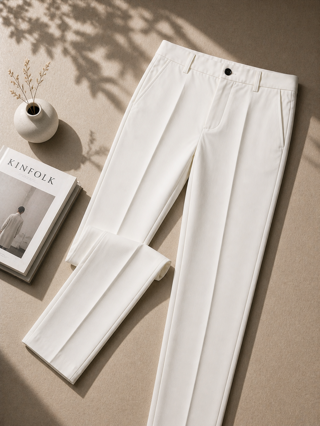 Premium Beige Formal Trousers