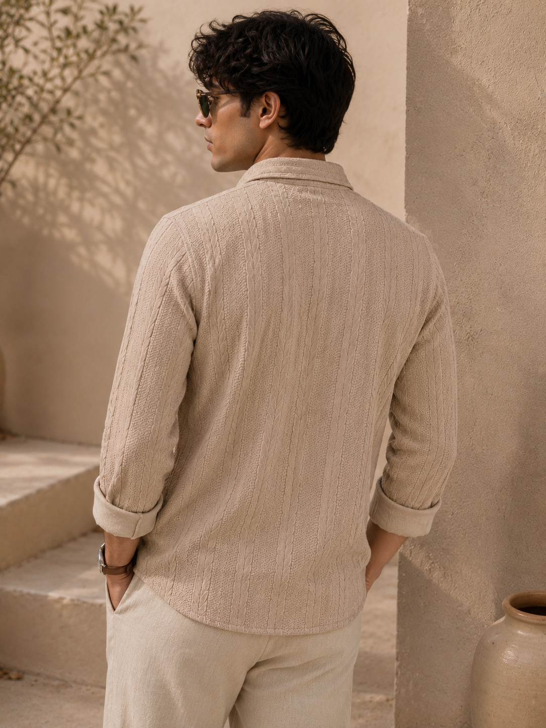 Men’s Premium Textured Casual Shirt