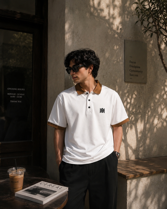 Premium Contrast Collar Polo T-Shirt